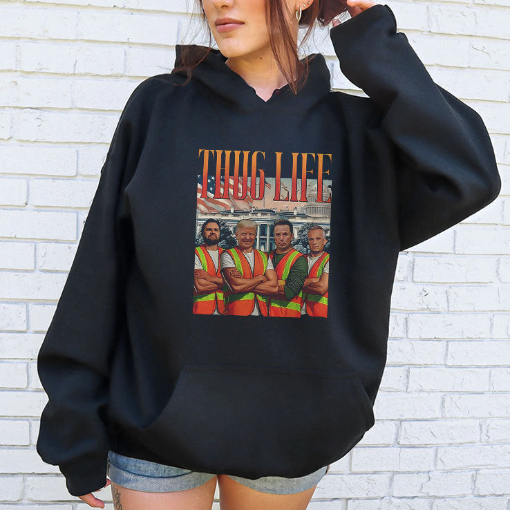 Thug Life Garbage Truck Trump JD Vance Robert Kennedy Elon Musk Shirt