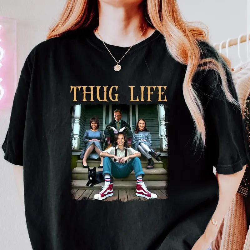 Thug Life Kamala Shirt Harris Walz Shirt Kamala Harris 2024 Shirt Vote Blue Shirt Kamala Harris Shirt Feminist Shirt...