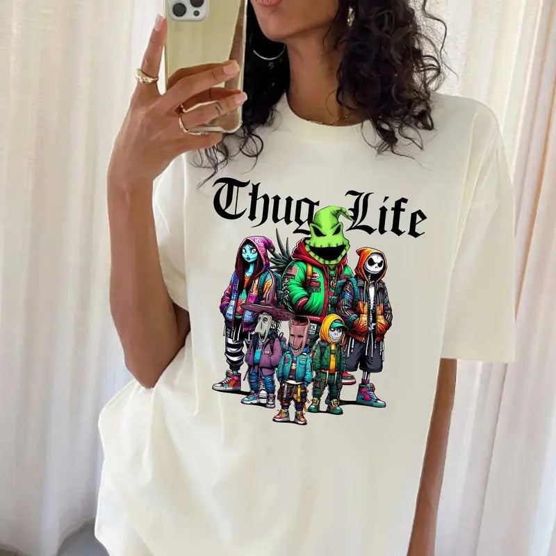 Thuglife Halloween Shirt, Hallowen Shirt,  Cute Fall Shirt, Spooky Seasonstyle{n002}2 Hoodie, Sweatshirt | HypeDripTees.com