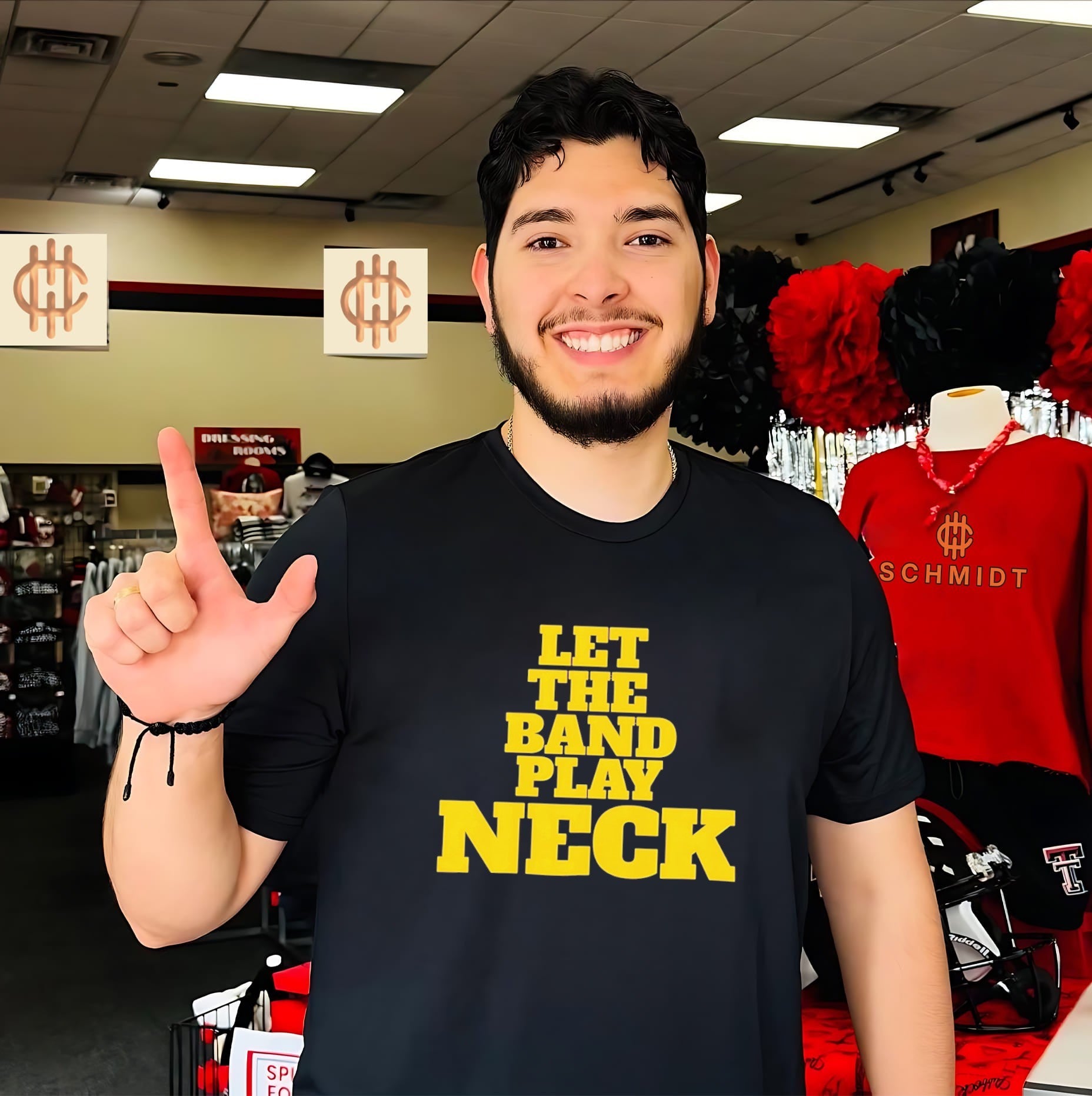 Tiger Nation Let the Band Play Neck LSU shirt