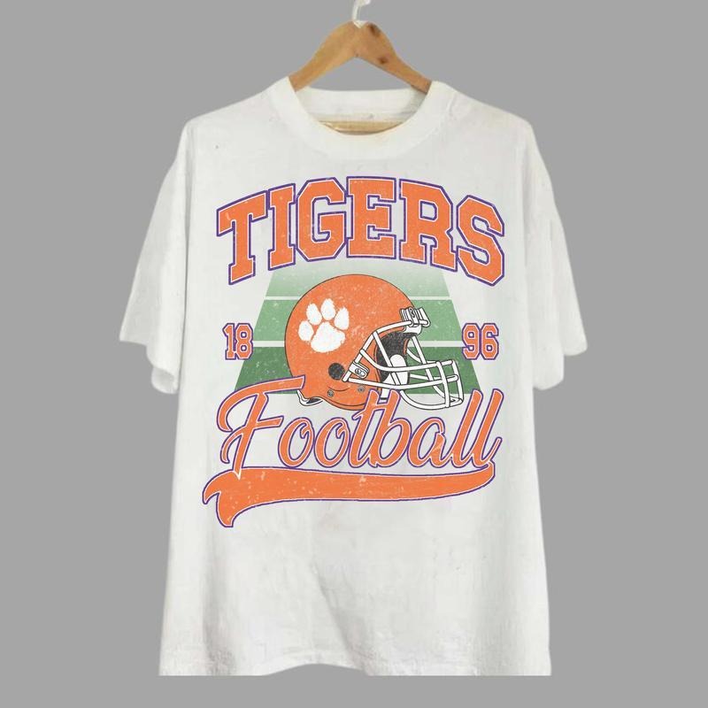Tigers Vintage Football T-shirt, State University Unisex Vintage T-shi Hoodie, Sweatshirt | HypeDripTees.com