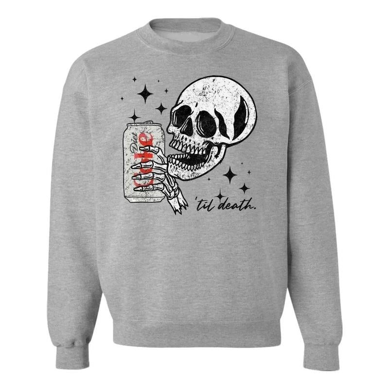 'Til Death Diet Coke' Sweatshirt, Halloween Diet Coke Crewneck T-Shirts, Hoodie | HypeDripTees.com