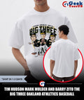 Tim Hudson Mark Mulder and Barry Zito the Big Three Oakland Athletics Baseball caricature shirt