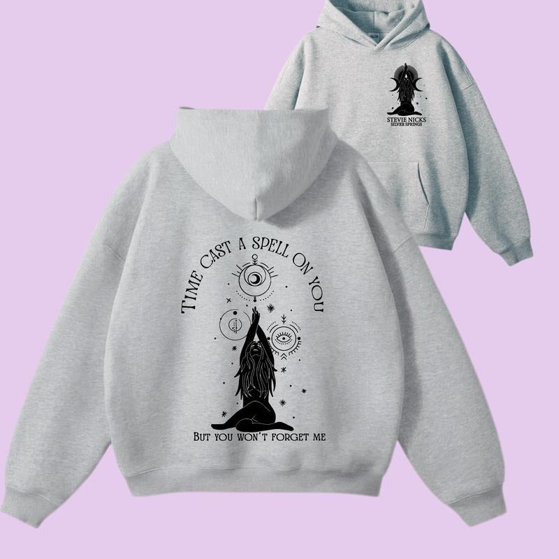 Time Cast A Spell On You Stevie Nicks 2 Side Hoodie Sweatshirt and T-shirt, Gift for Her, Cotton Shirt. | HypeDripTees.com