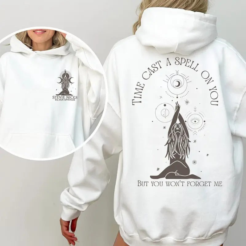 Time Cast A Spell On You Stevie Nicks 2 Side Shirt  Sweatshirt Hoodie, Gift for her Comfort Cotton | HypeDripTees.com