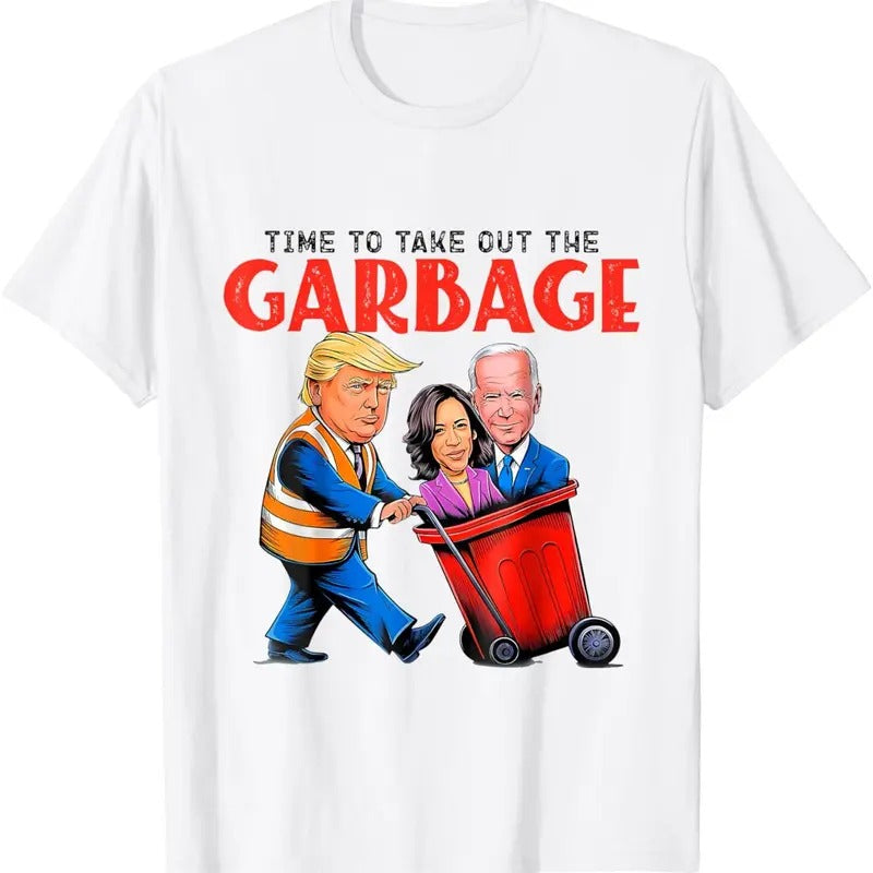 Time To Take Out Garbage Funny Trump Supporters voters T-Shirt Hoodie, Sweatshirt | HypeDripTees.com