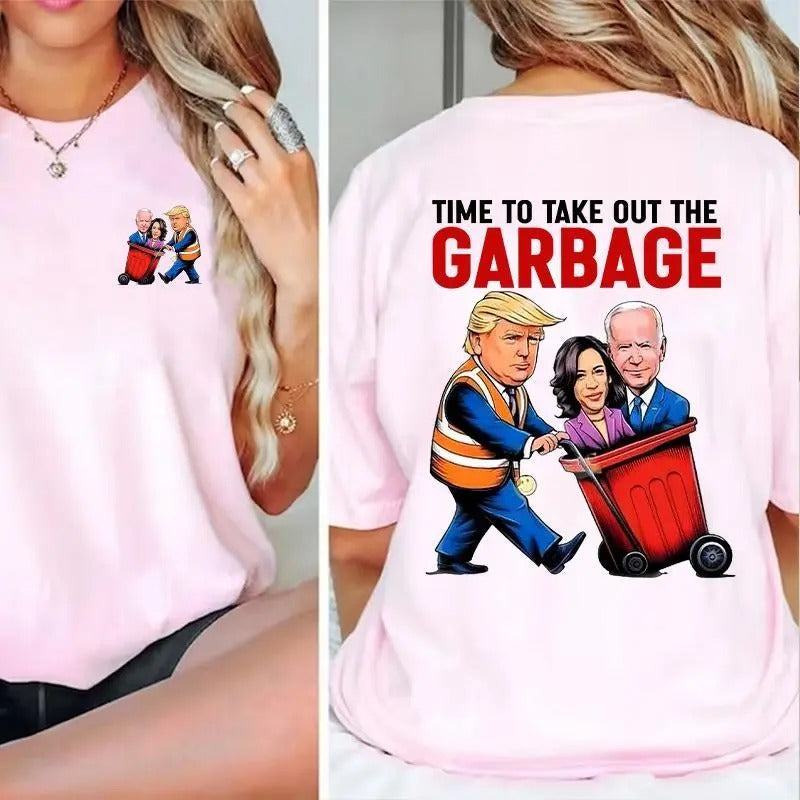 Time To Take Out The Garbage Shirt, Garbage For Trumpp Shirt 01NOV24TT3 Cotton Top Hoodie, Sweatshirt | HypeDripTees.com