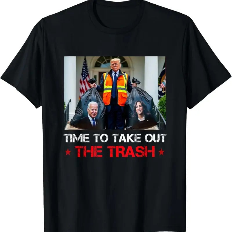 Time To Take Out The Trash Trump Garbage Man T-Shirt Hoodie, Sweatshirt | HypeDripTees.com