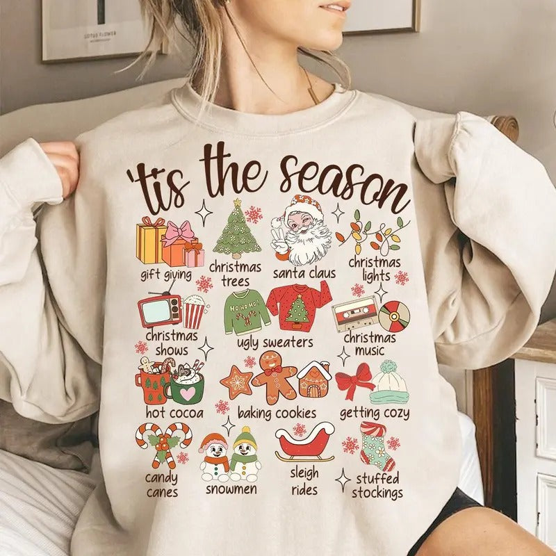 Tis Season Tis Season Merry Shirt SweatshirtUnisex Cotton T-Shirts, Hoodie, Sweatshirt
