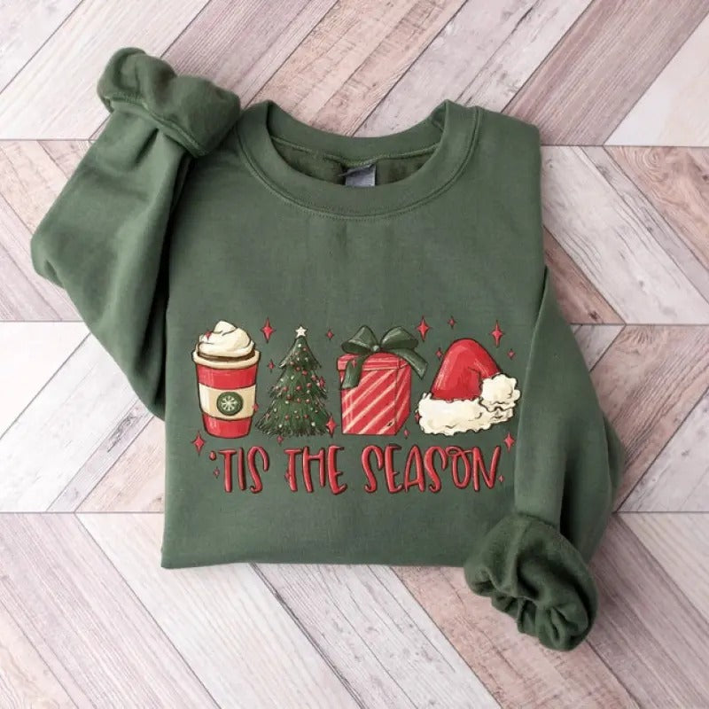 Tis Season Tis Season Merry Shirt Cute Winter T-Shirts, Hoodie, Sweatshirt