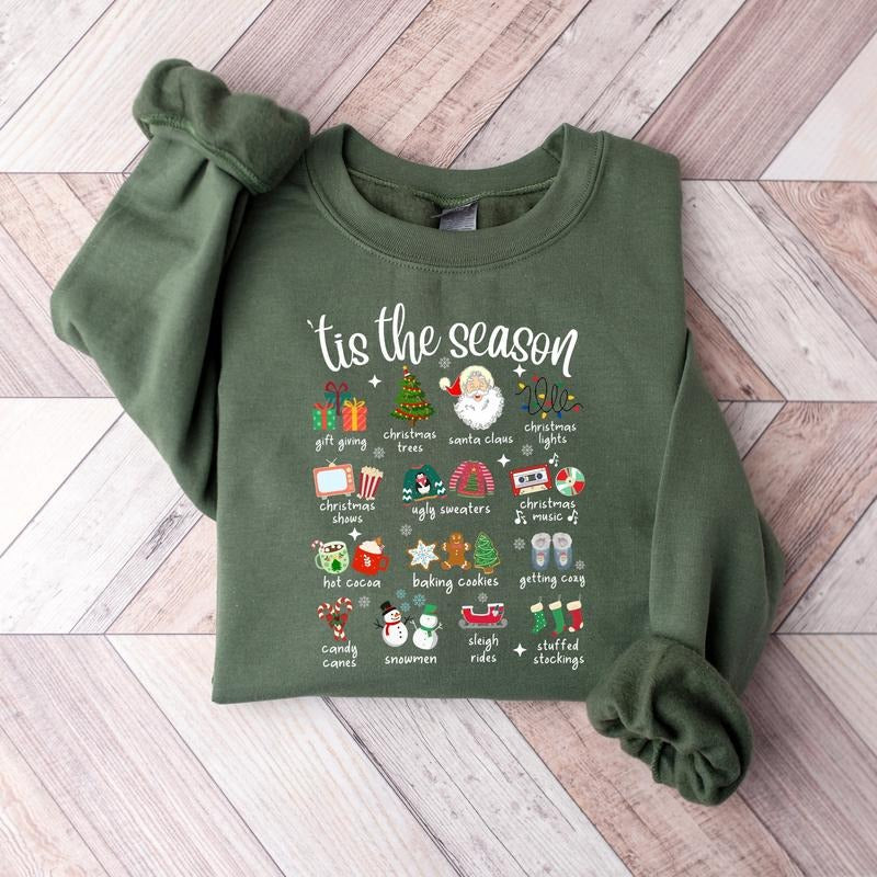 Tis Season Retro Vintage Classic Fit True Size 100% Cotton Fabric Menswear T-Shirts, Hoodie, Sweatshirt