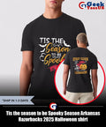 Tis the season to be Spooky Season Arkansas Razorbacks 2025 Halloween shirt