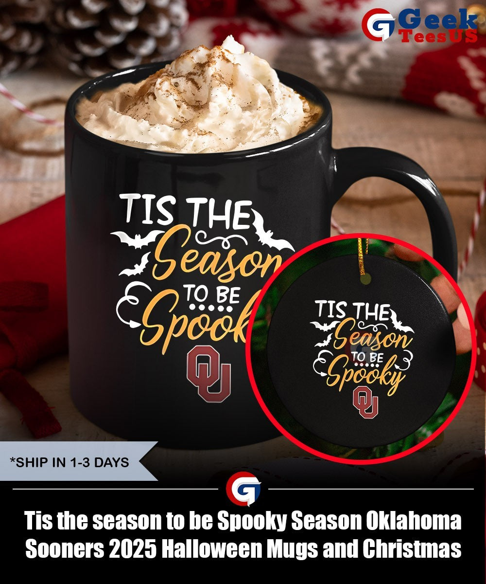 Tis the season to be Spooky Season Oklahoma Sooners 2025 Halloween shirt
