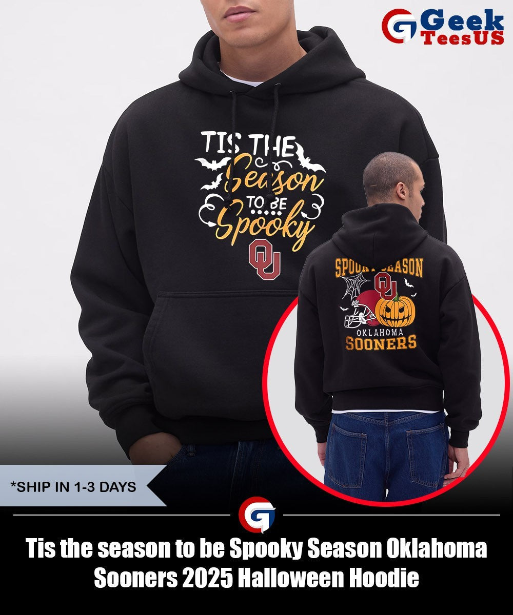 Tis the season to be Spooky Season Oklahoma Sooners 2025 Halloween shirt