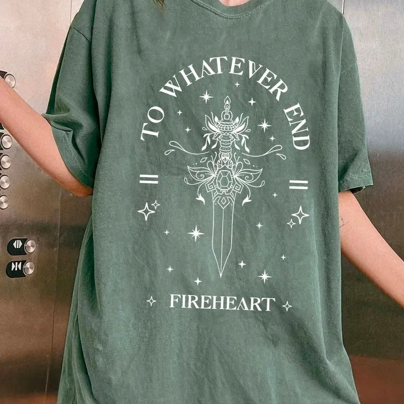 To Whatever End Throne Of Glass Sweatshirt, Aelin Galathynius Shirt, Kingsflame The Thirteen, Book Lover Gift, Fireheart...