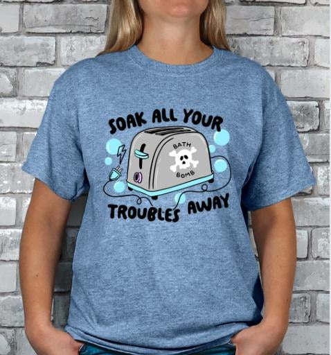 Toaster Bath T-shirt Shortsleeve Casual Streetwear Hoodie, Sweatshirt | HypeDripTees.com