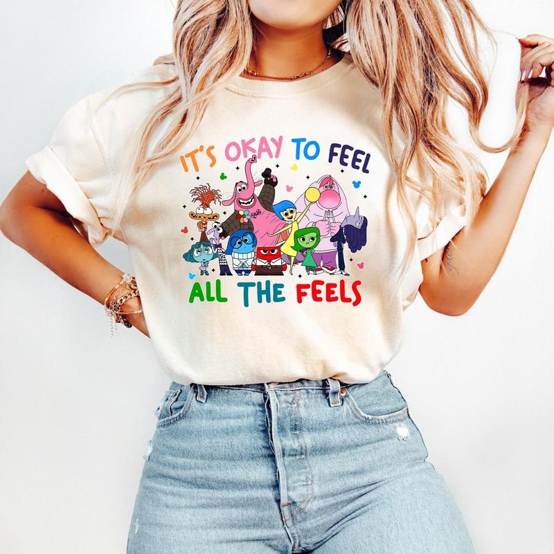 Today I Feel All The Feels Inside Out  Shirt, Inside out characters Shirt, Gift for Her, Gift for Him, Gift for Friend...