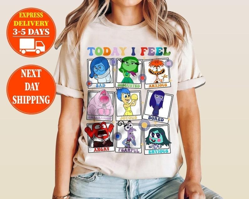 Today I Feel Inside Out Characters Shirts, Inside Out Sweatshirt, Inside Out Group Matching shirt , Inside Out Family...
