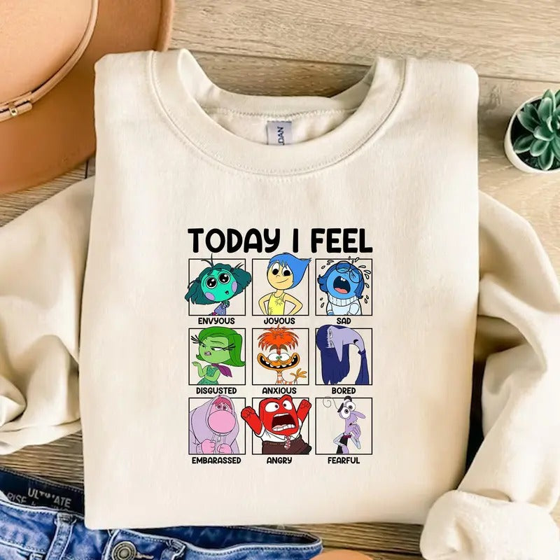 Today I Feel Inside Out Shirt Inside Out Shirt Mental Health Shirt Emotion Team Shirt Today Is A Core Shirt Core Memory...