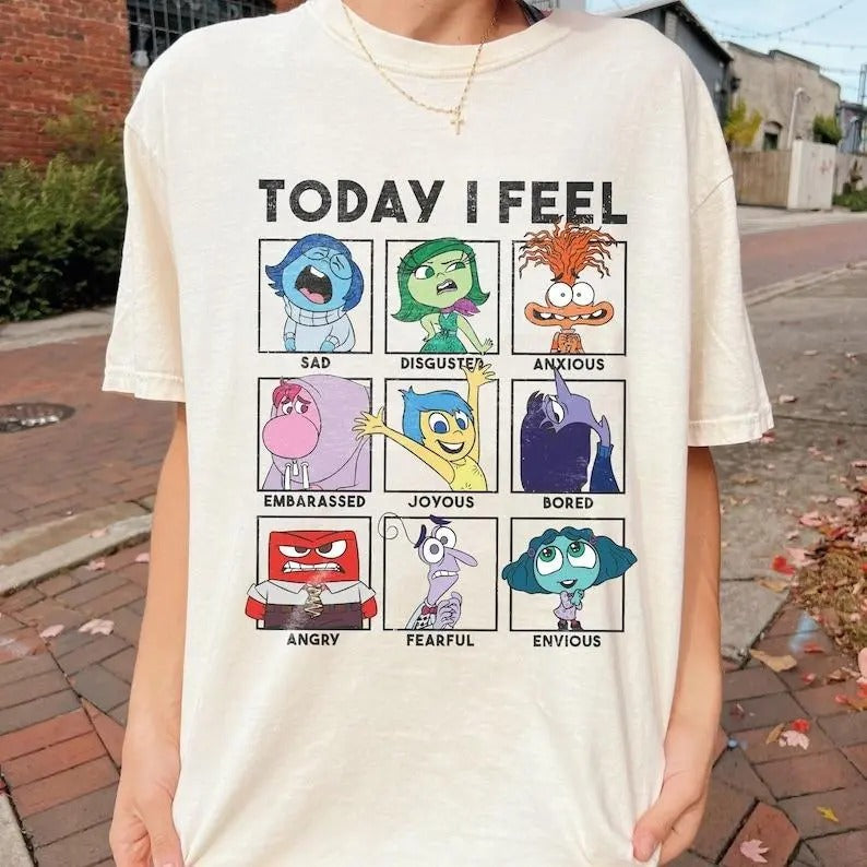 Today I Feel Inside Out Youth Shirt, Inside Out Characters Shirt, Inside Out Movie Shirt Hoodie, Sweatshirt
