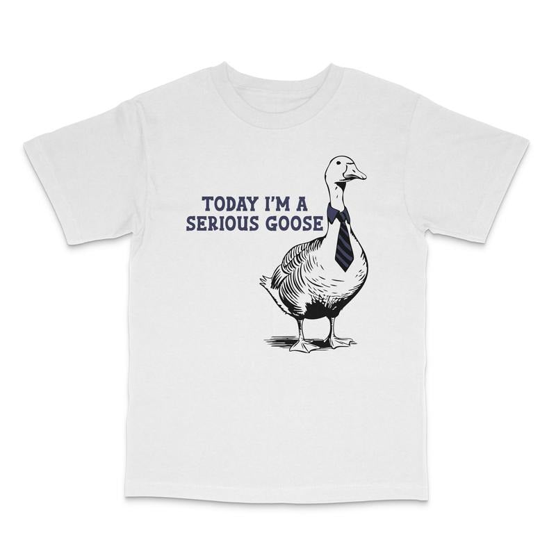 Today I'm A Serious Goose Custom Printed T-Shirt Hoodie, Sweatshirt | HypeDripTees.com