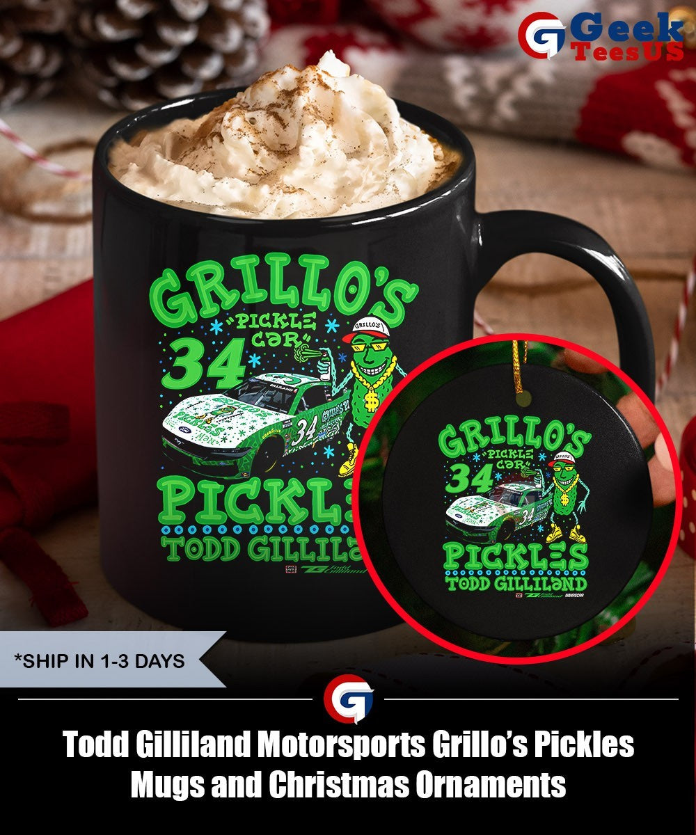 Todd Gilliland Motorsports Grillo’s Pickles shirt