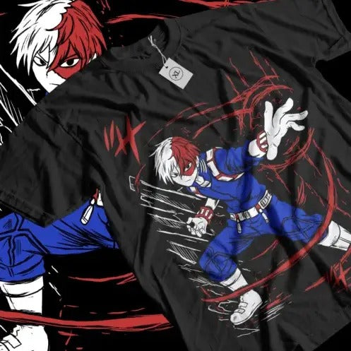 Todoroki T-shirt Academia my hero All sizes Mha Toya Dabi Anime Gift Black Shirt Hoodie, Sweatshirt | HypeDripTees.com