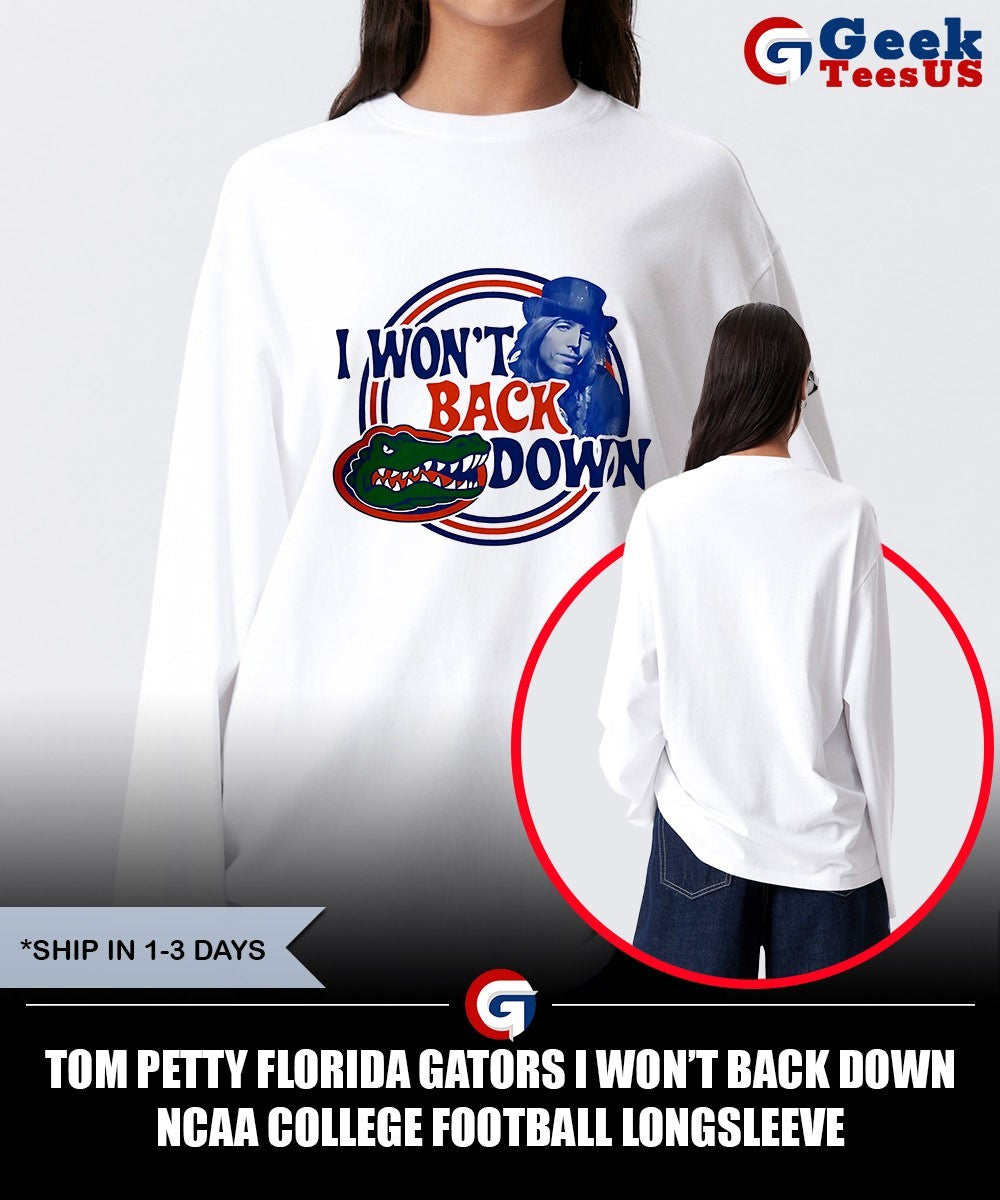 Tom Petty Florida Gators I won’t back down NCAA college football shirt