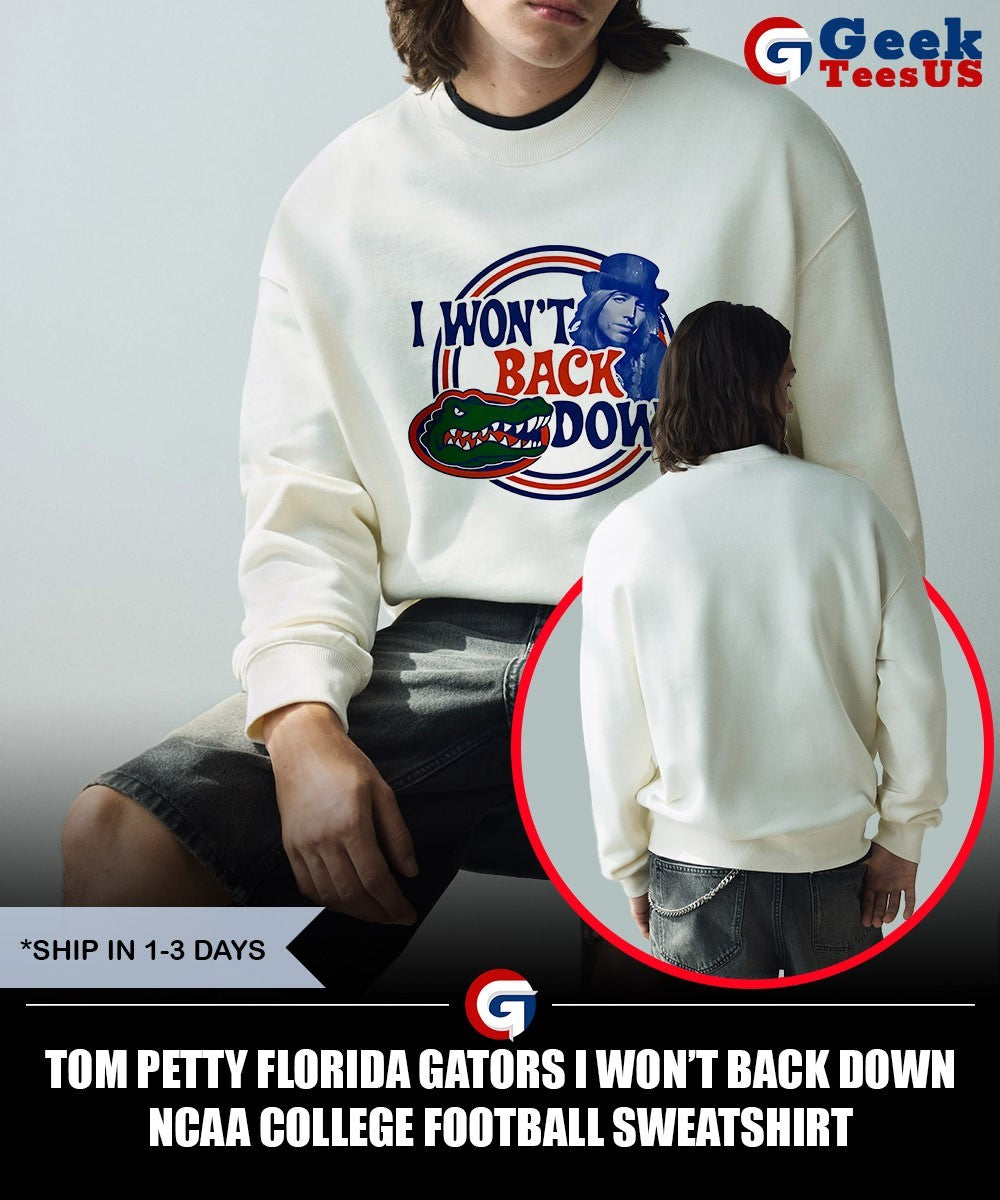 Tom Petty Florida Gators I won’t back down NCAA college football shirt