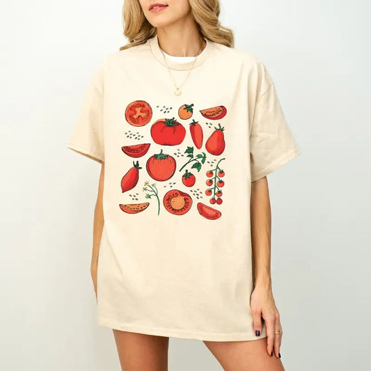 Tomato Shirt, Fruit Sweatshirt, Botanical Hoodie, Cottagecore Clothing, Vegan Shirt, Garden T Shirt, Vegetable T Shirt, Fruit Tee, Aesthetic Clothes
