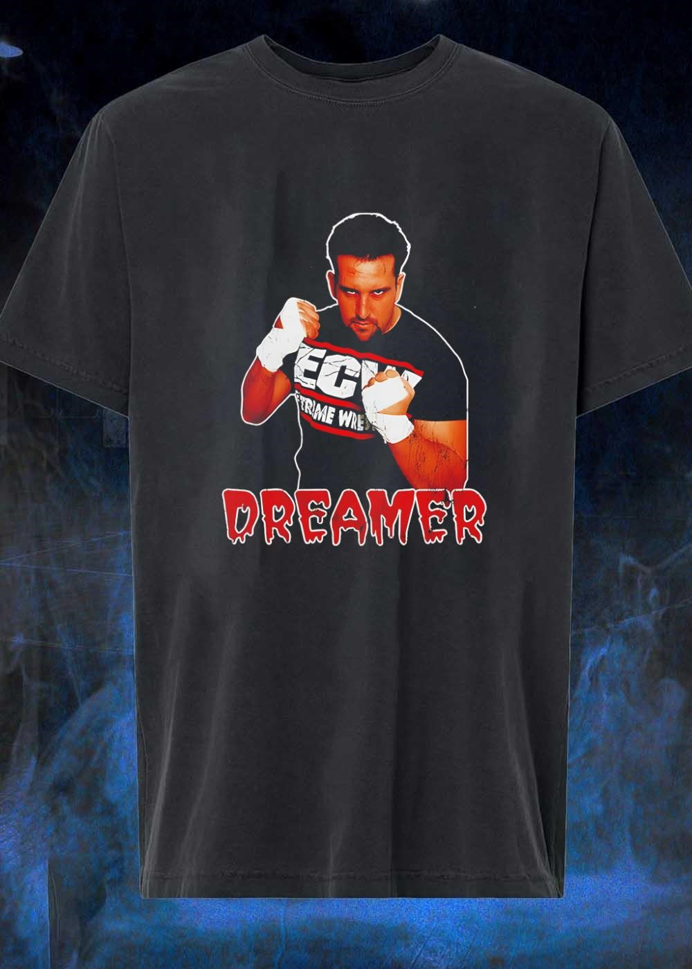 Tommy Dreamer Fighting ECW Extreme Wrestling Logo T-Shirt