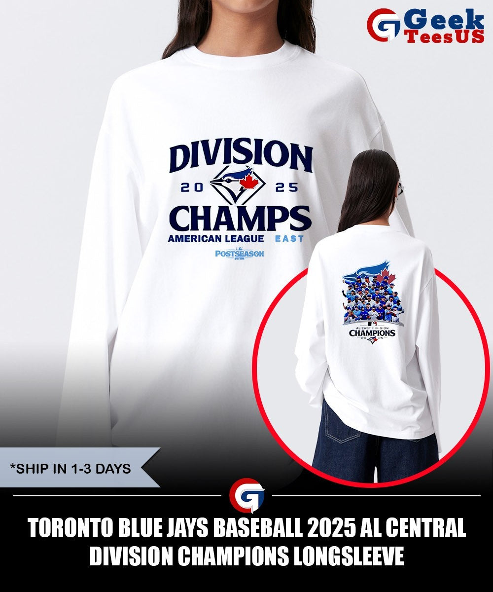 Toronto Blue Jays baseball 2025 AL Central Division Champions shirt