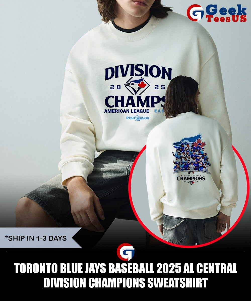 Toronto Blue Jays baseball 2025 AL Central Division Champions shirt
