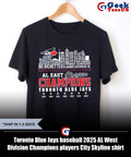 Toronto Blue Jays baseball 2025 AL West Division Champions players City Skyline shirt