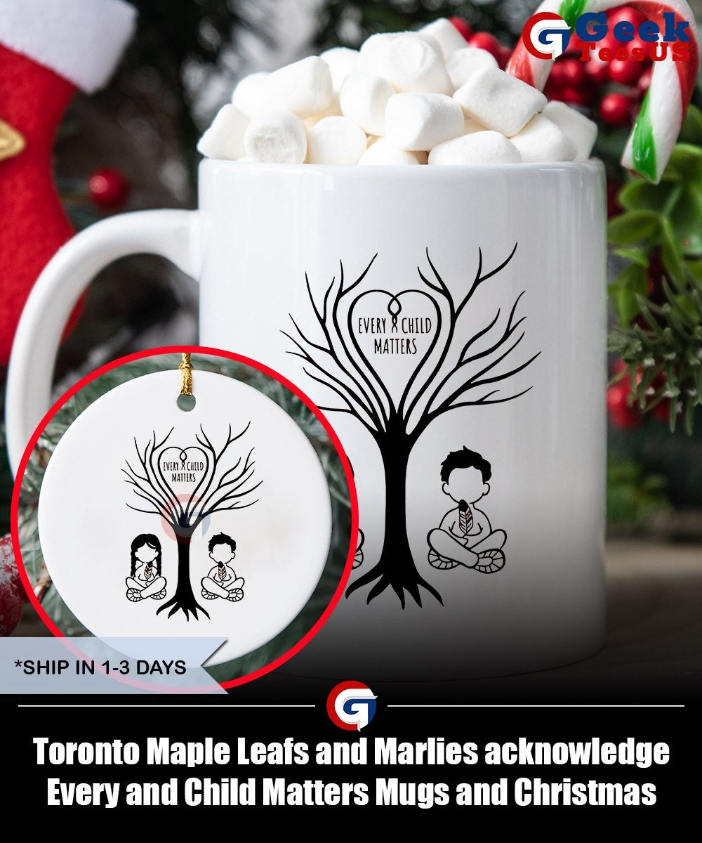 Toronto Maple Leafs and Marlies acknowledge Every and Child Matters shirt
