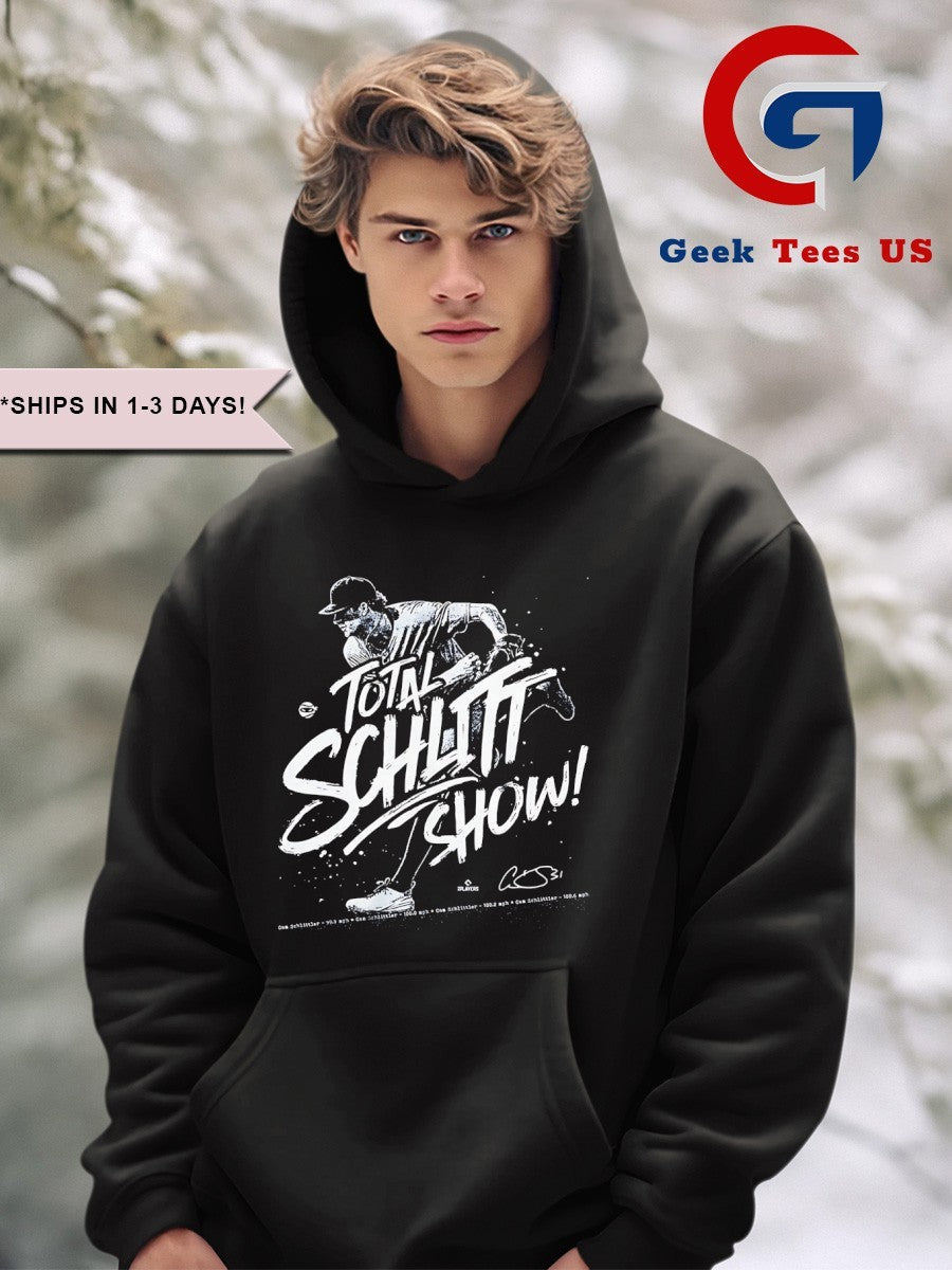 Total Schlitt Show Cam Schlittler New York Yankees MLB signature T-shirt