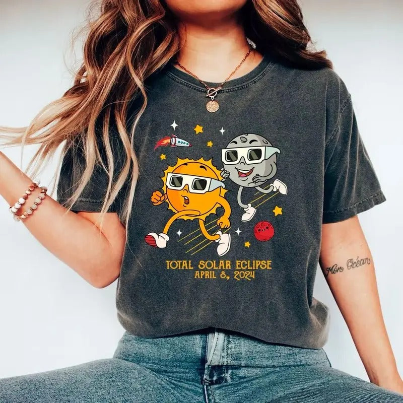 Total Solar Eclipse 2024 Funny Shirt, April 8th 2024 Shirt, Eclipse Event 2024 Shirt, Celestial Shirt, Solar Eclipse...