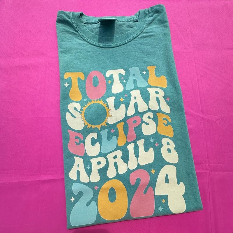 Total Solar Eclipse Comfort Colors T-Shirt Hoodie, Sweatshirt | HypeDripTees.com