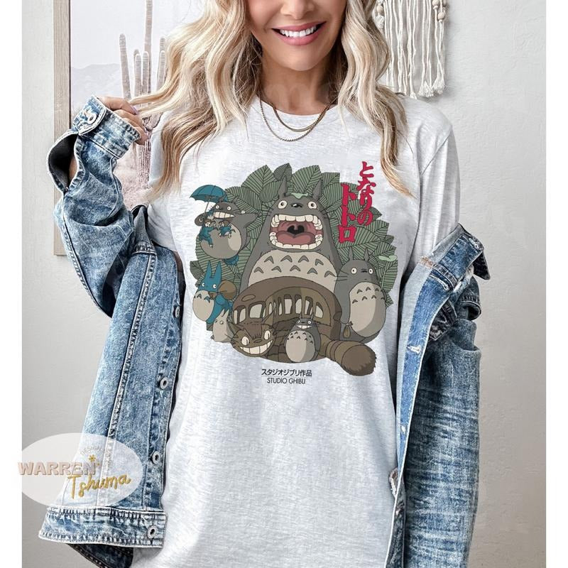 Totoro Cat bus Ghibli T-shirt, Totoro Shirt, Totoro Hayao Miyazaki Shirt Hoodie, Sweatshirt | HypeDripTees.com