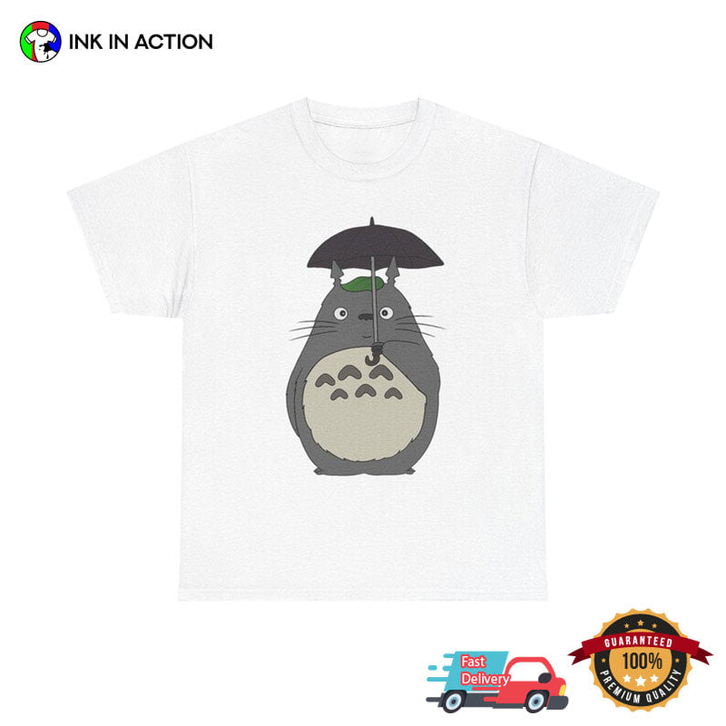 Totoro Umbrella Scene Studio Ghibli Anime Tee