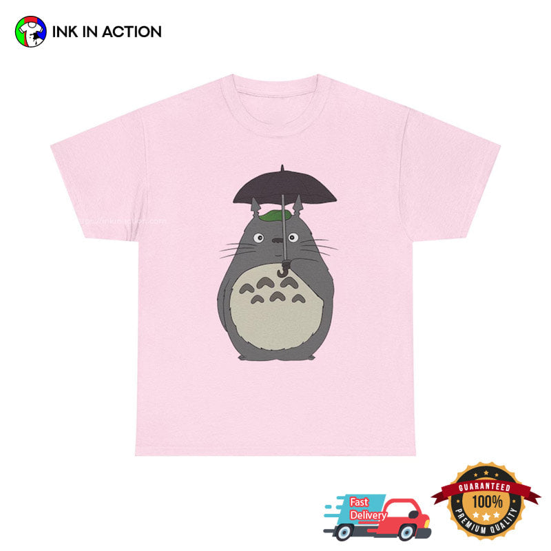 Totoro Umbrella Scene Studio Ghibli Anime Tee