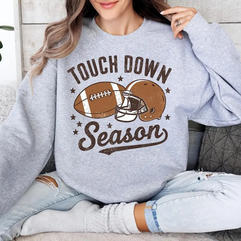 Touch Down Season Game Day Football Fan Autumn Football Season Shirt Game Season T-Shirts, Hoodie, Sweatshirt