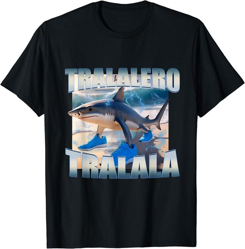 Tralalero Tralala Bootleg Brainrot Italian Brainrot Meme T-Shirt | Unisex Cotton Tee Gift, Crewneck, Short Sleeve Hoodie,...