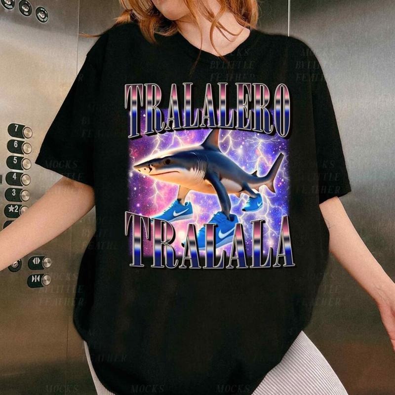 Tralalero Tralala Shirt, Funny Shark Meme Sweatshirt, Social Media Shirt, Viral Meme Shirt Hoodie | HypeDripTees.com