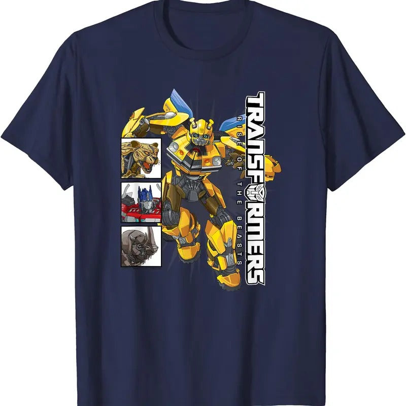 Transformers: Rise Of The Beasts Box Panels Bumblebee Shot T-Shirt Hoodie, Sweatshirt | HypeDripTees.com