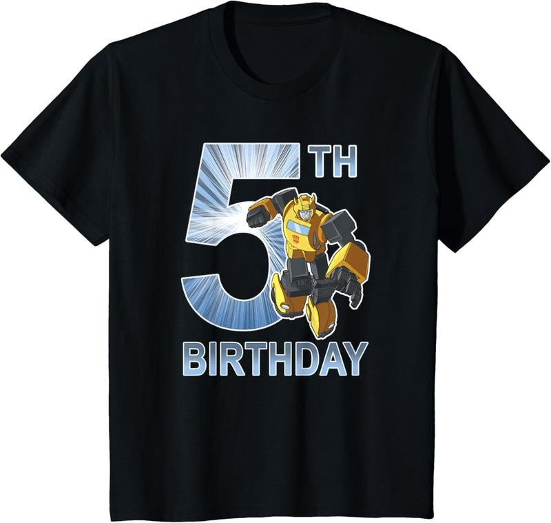 Transformers Bumblee 5Th Birthday Hero Pose TShirt Hoodie, Sweatshirt | HypeDripTees.com