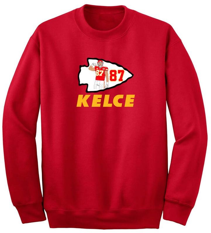 Travis Kelce Kansas City Chiefs Logo Sweatshirt T-Shirts, Hoodie | HypeDripTees.com