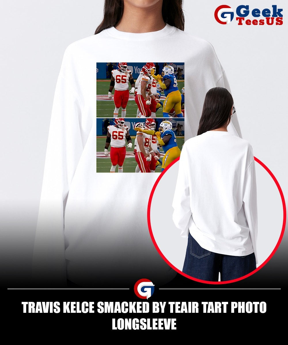 Travis Kelce Smacked by Teair Tart photo shirt
