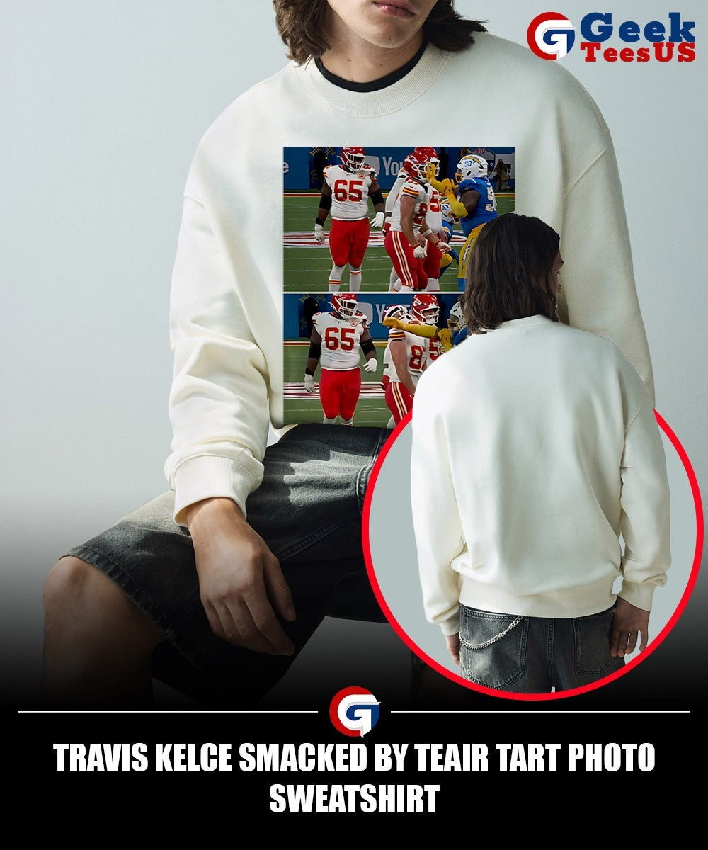 Travis Kelce Smacked by Teair Tart photo shirt