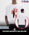 Travis Kelce and Swift it’s a love story shirt